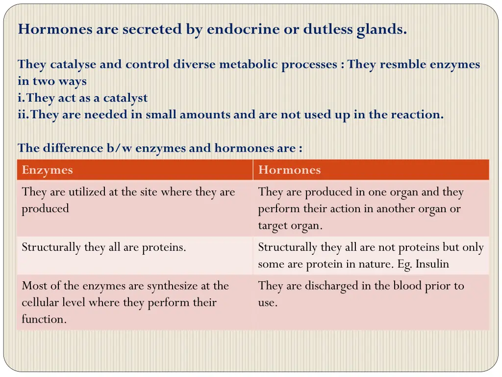 hormones are secreted by endocrine or dutless