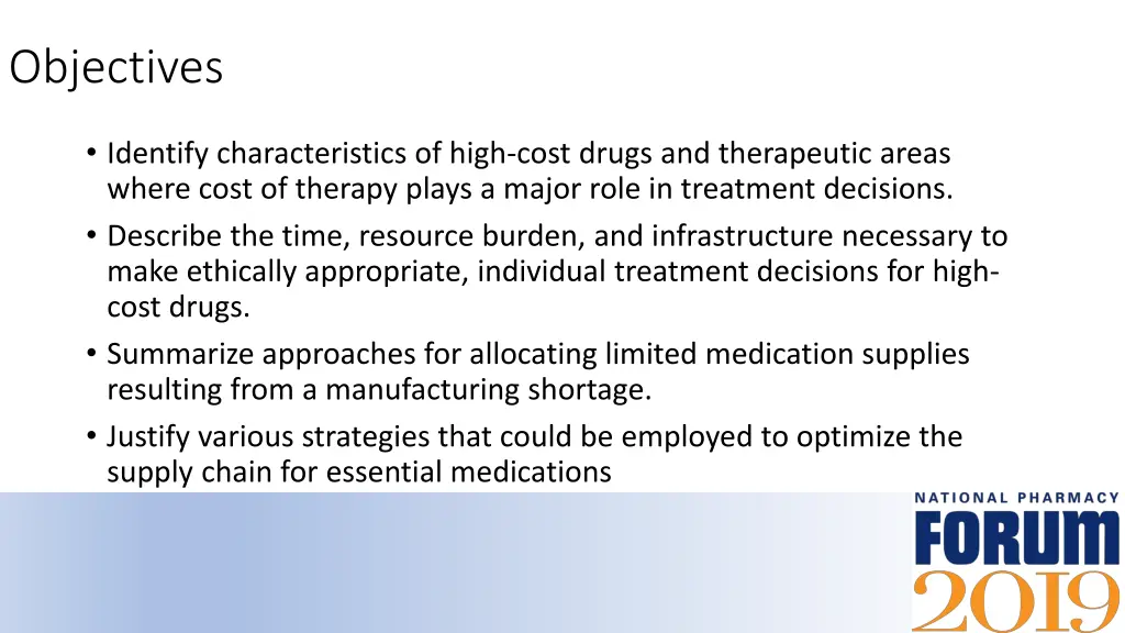 objectives
