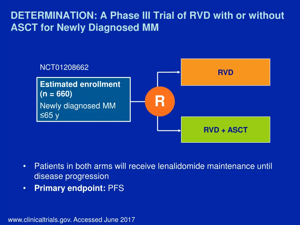determination a phase iii trial of rvd with