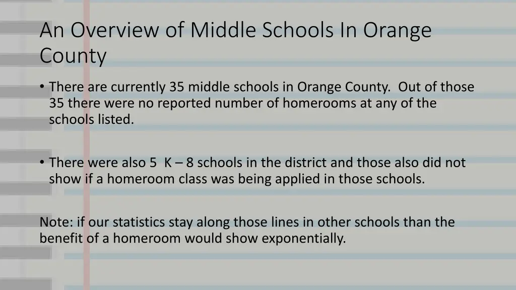 an overview of middle schools in orange county