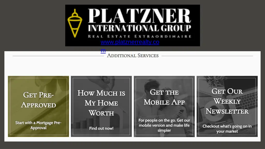 www platznerrealty co m