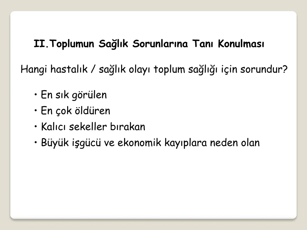 ii toplumun sa l k sorunlar na tan konulmas 1