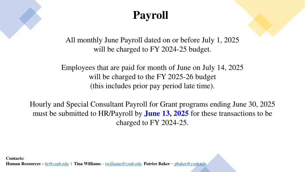 payroll