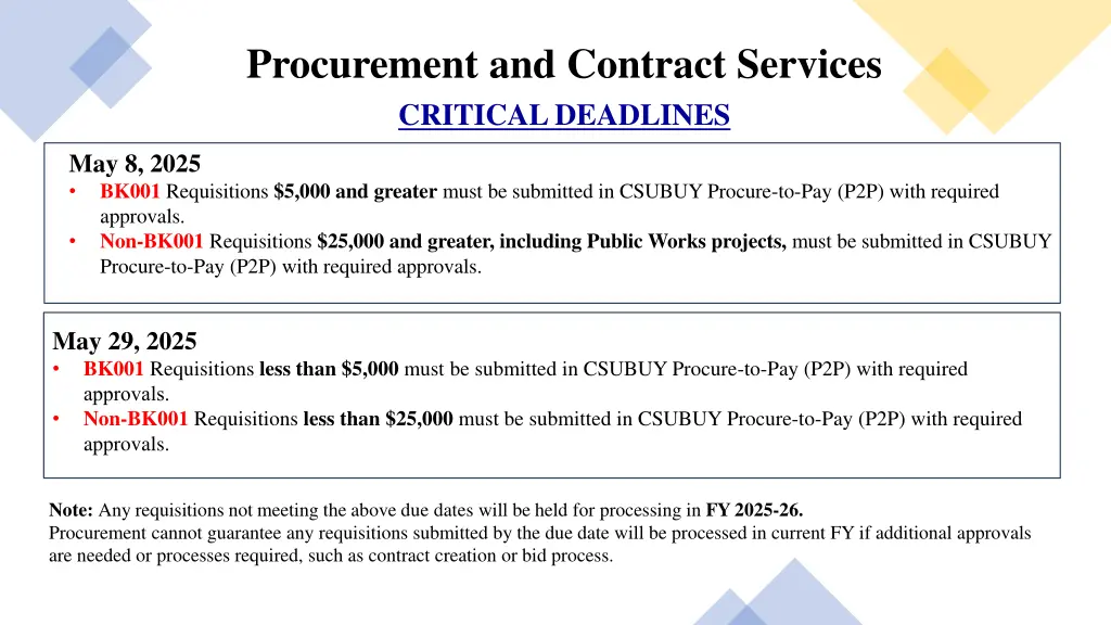 procurement and contract services critical