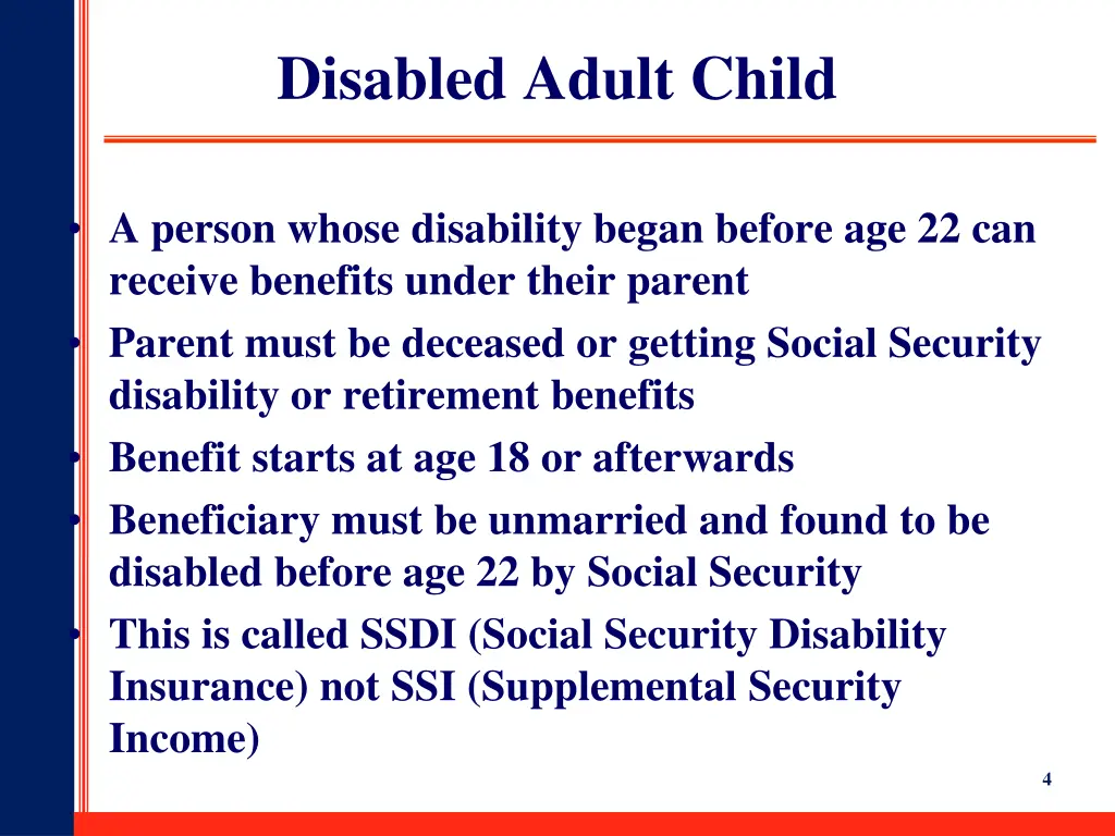 disabled adult child