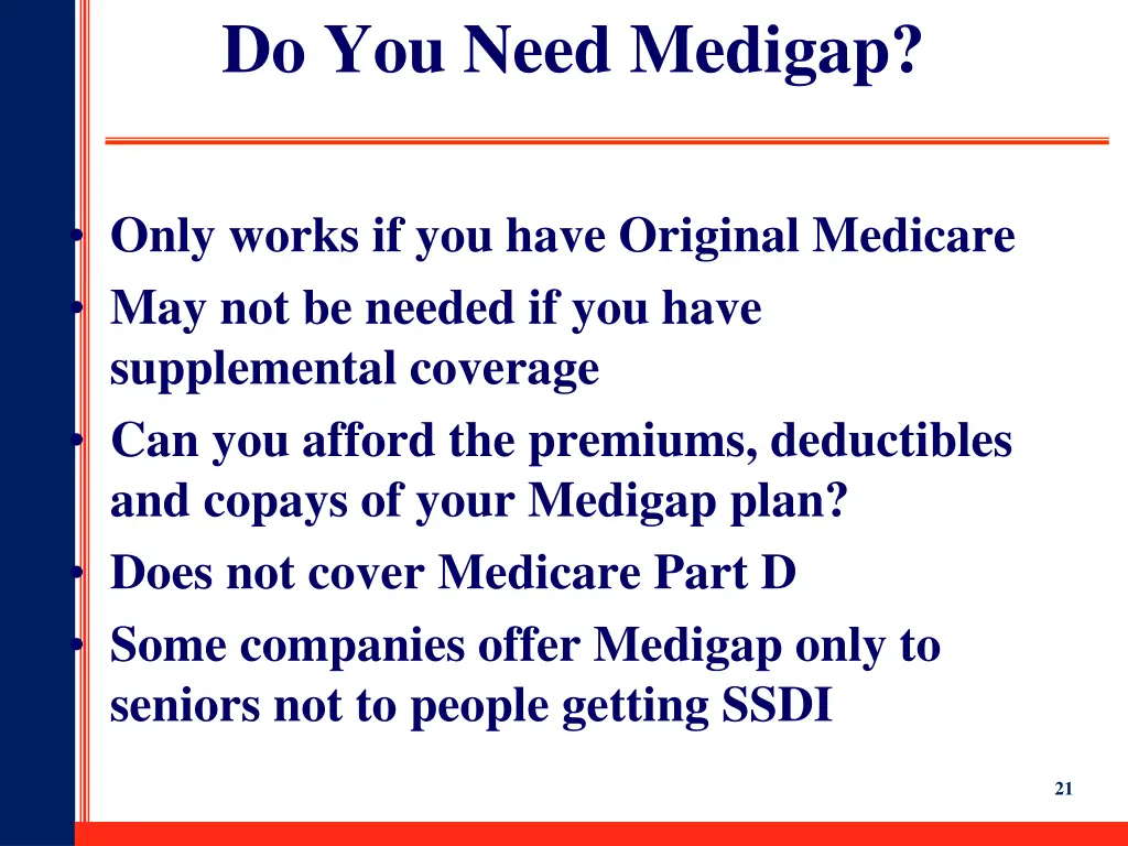 do you need medigap