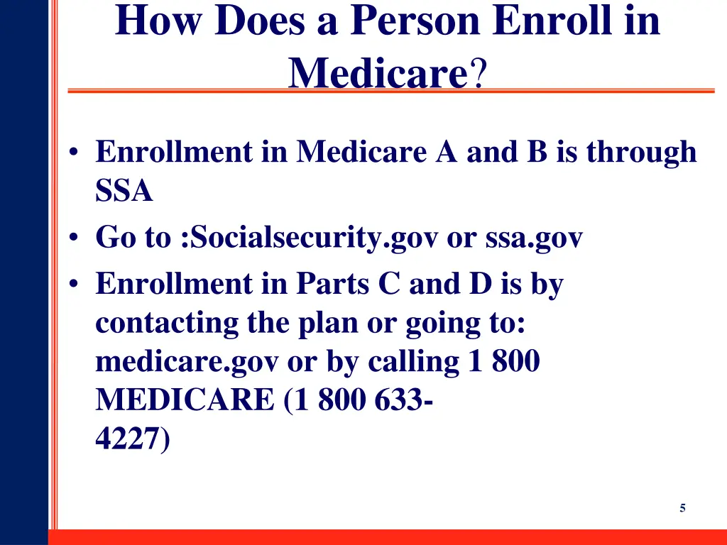 how does a person enroll in medicare