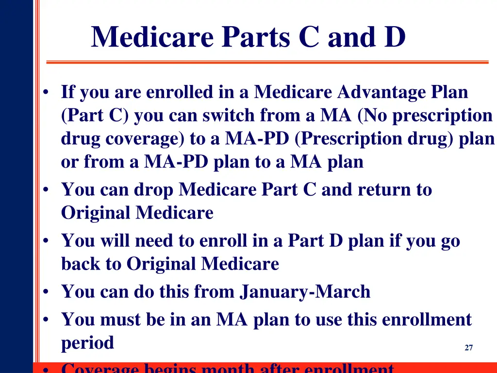 medicare parts c and d 1