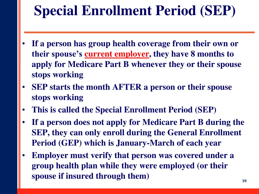 special enrollment period sep