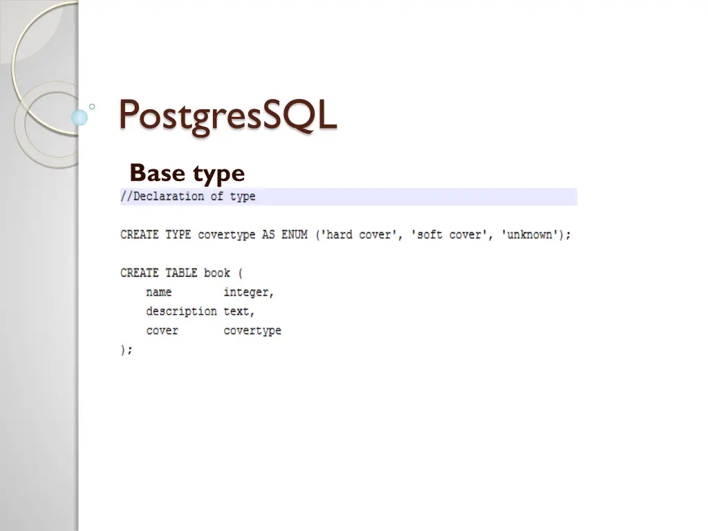 postgressql 1