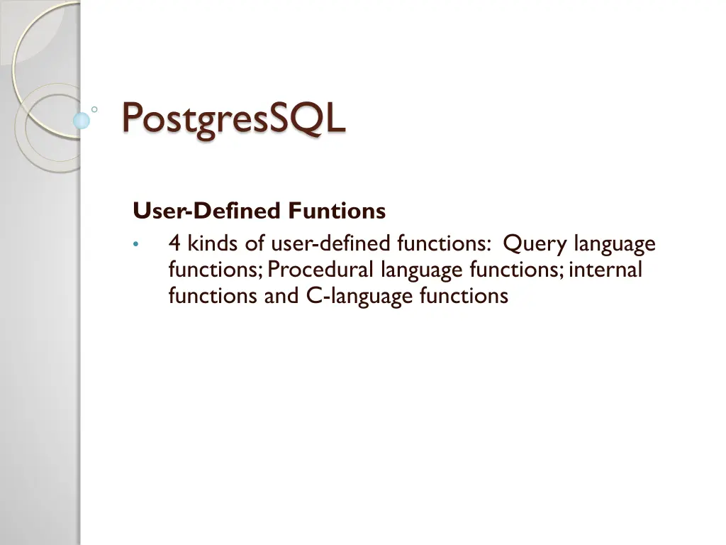 postgressql 3