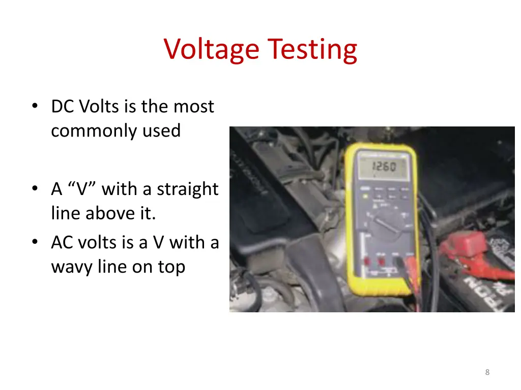 voltage testing