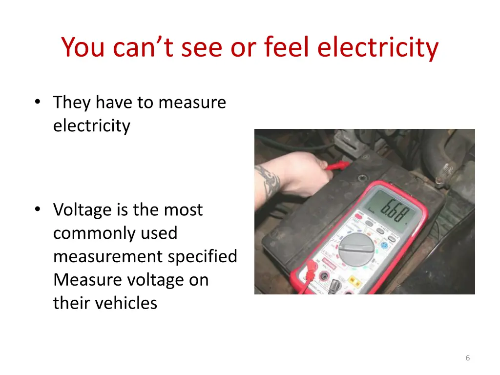 you can t see or feel electricity