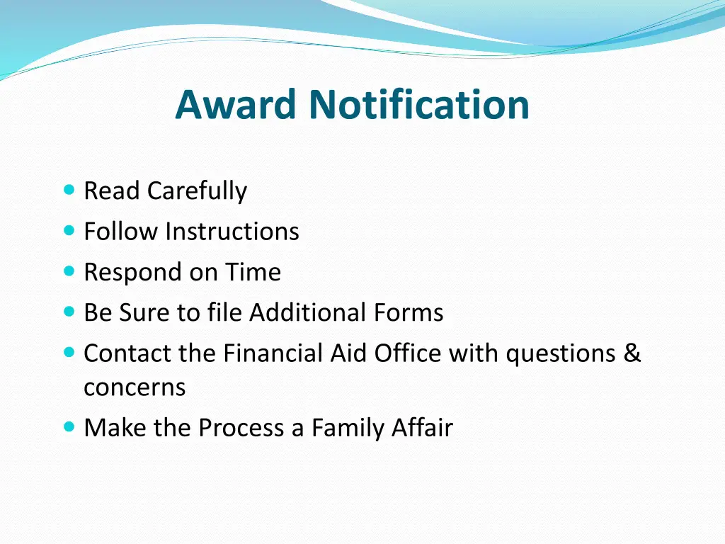 award notification