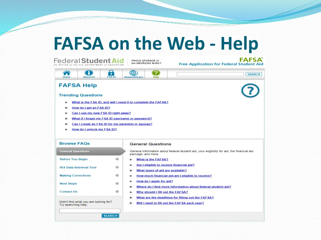 fafsa on the web help 1