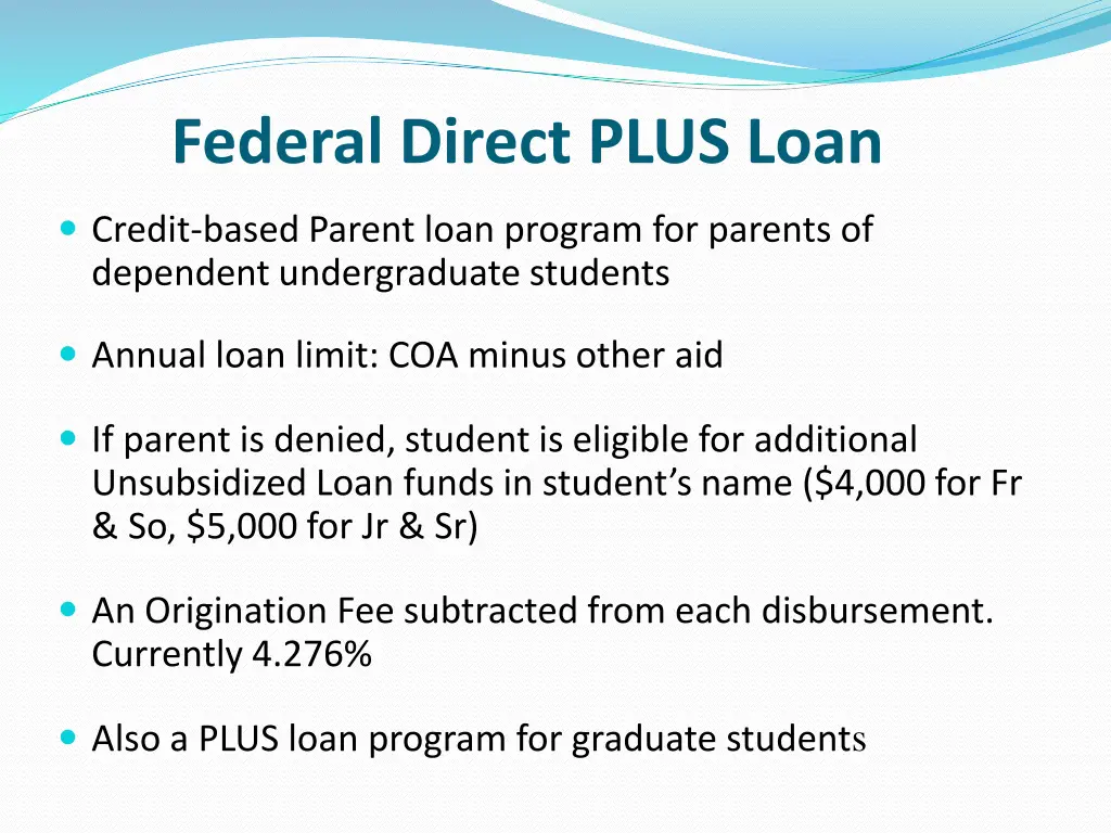 federal direct plus loan