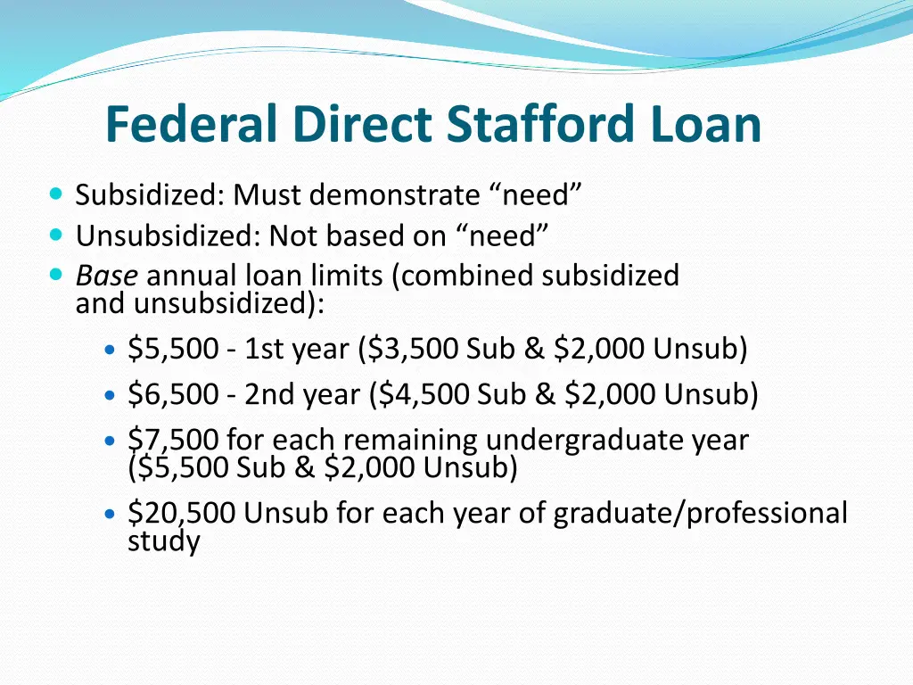 federal direct stafford loan