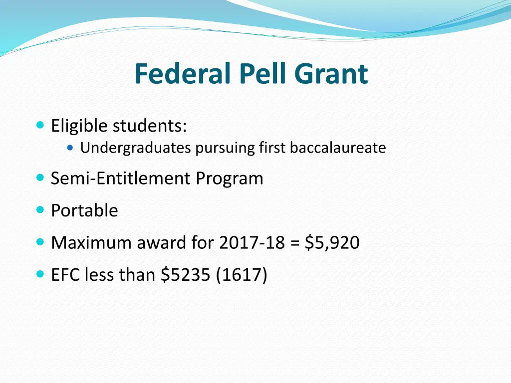 federal pell grant