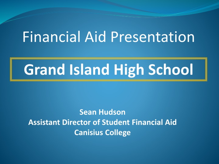 financial aid presentation