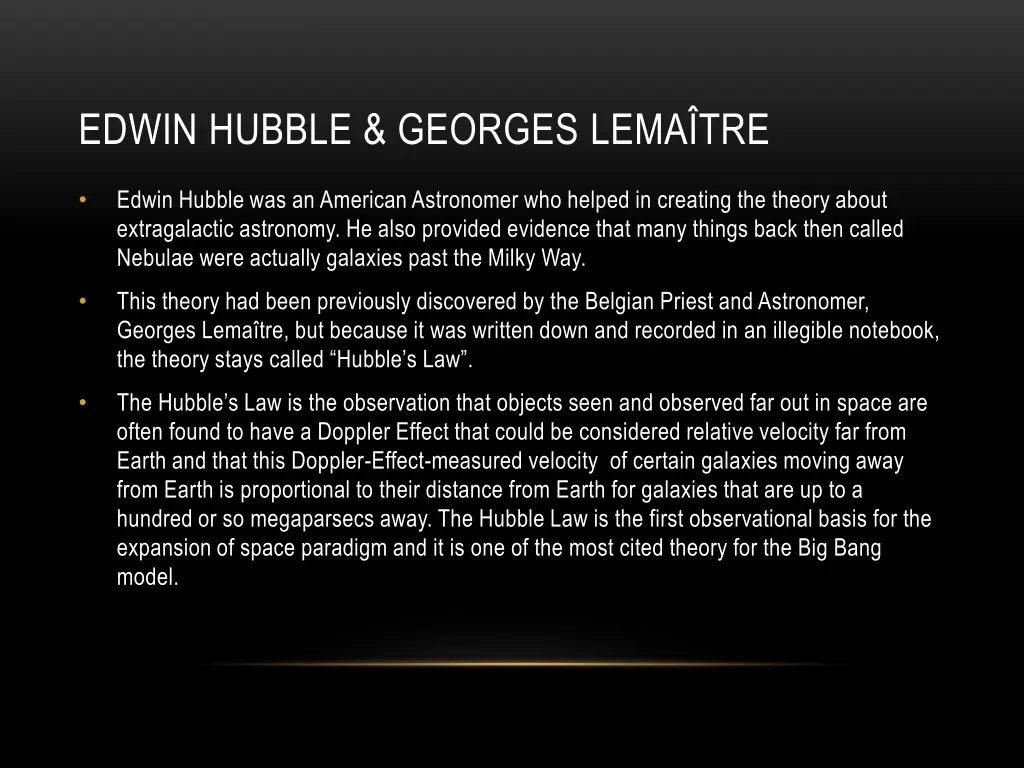 edwin hubble georges lema tre