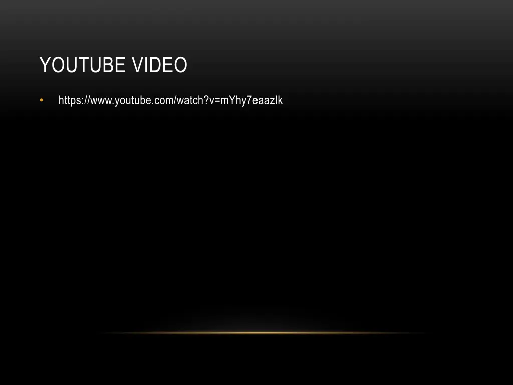 youtube video