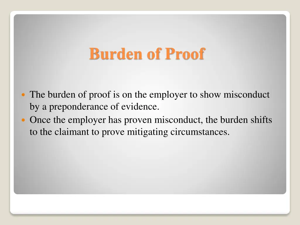 burden of proof