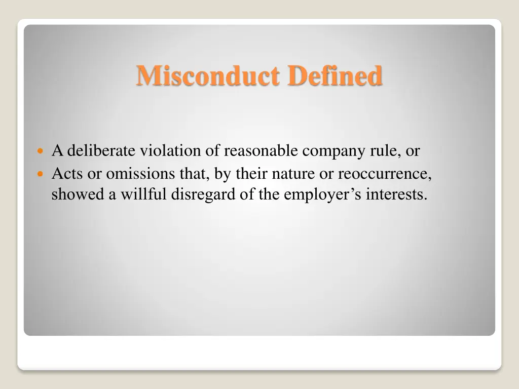 misconduct defined