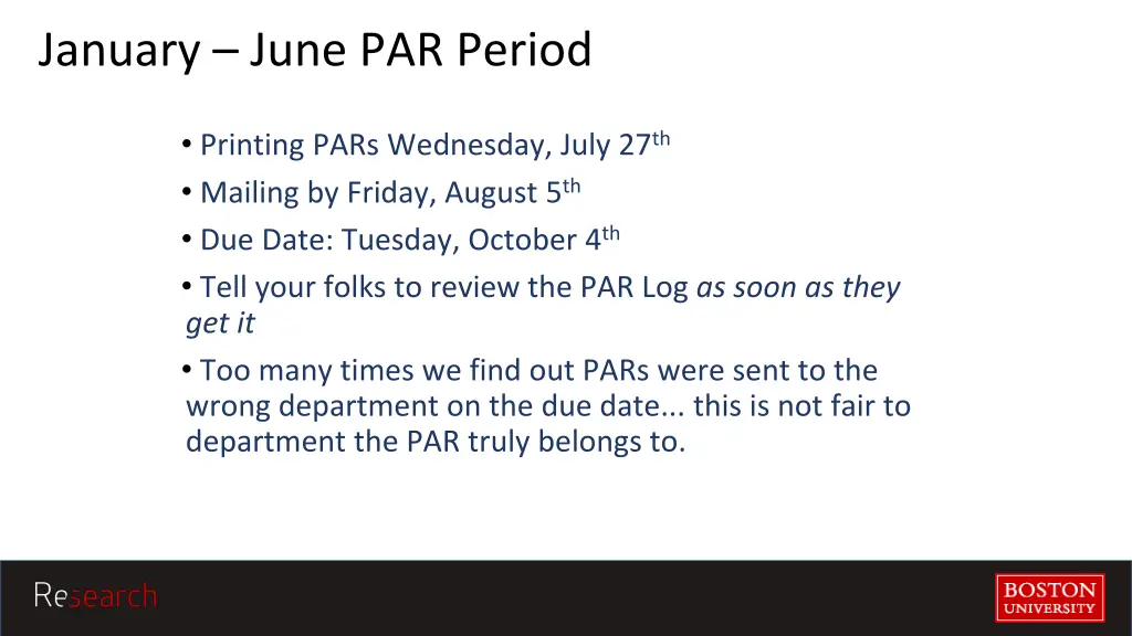january june par period