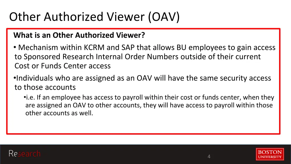 other authorized viewer oav