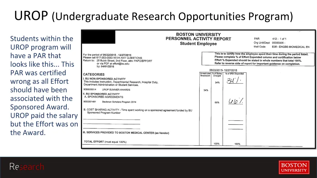 urop undergraduate research opportunities program