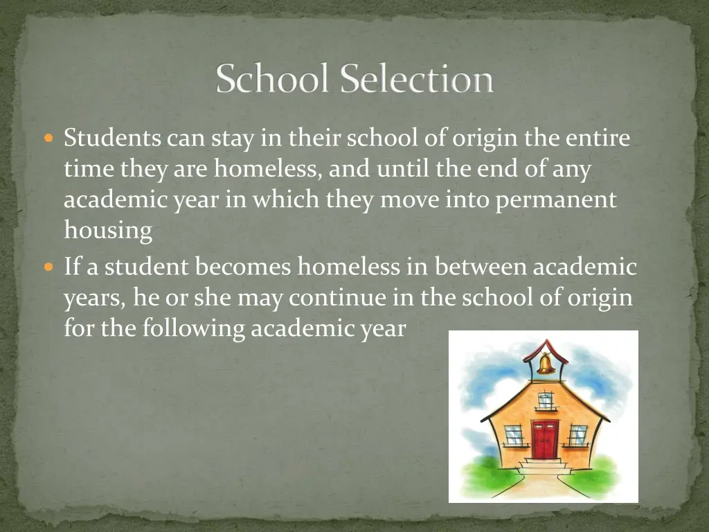 school selection