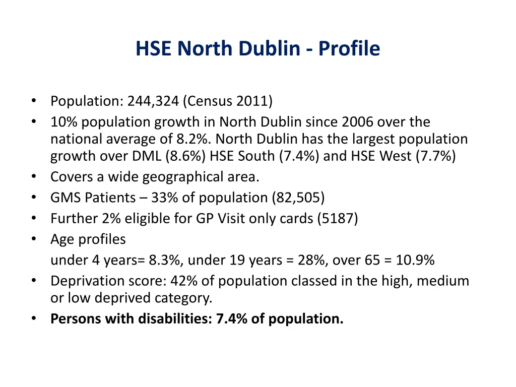 hse north dublin profile