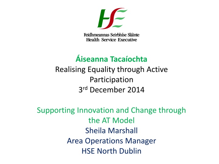 iseanna taca ochta realising equality through