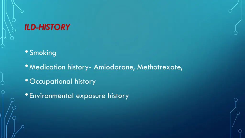 ild history