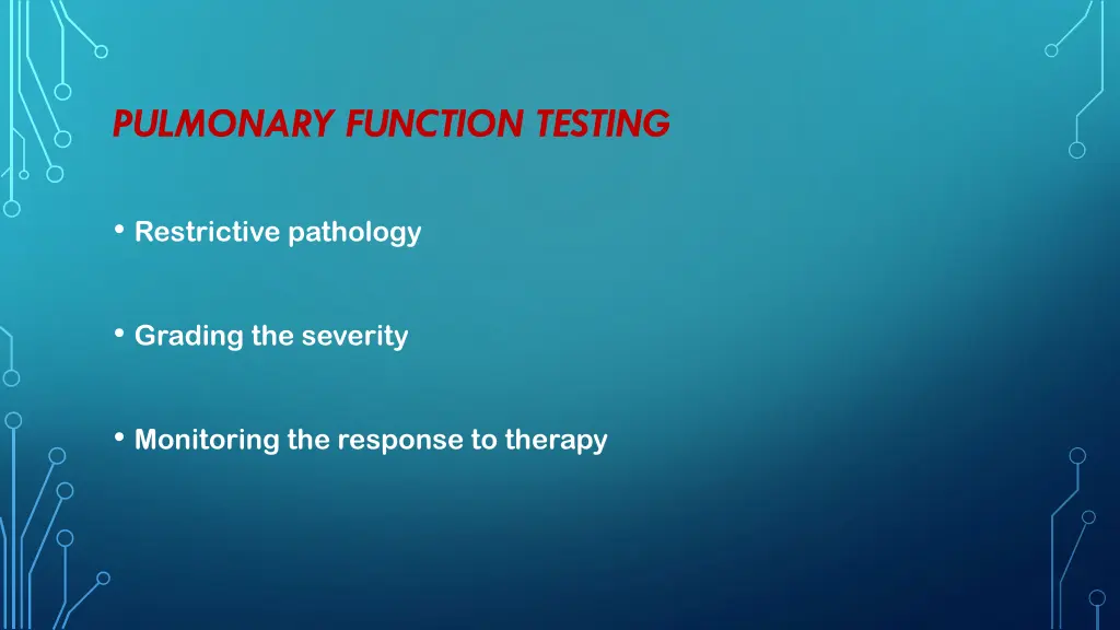 pulmonary function testing