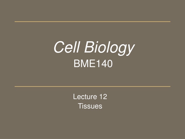 cell biology bme140