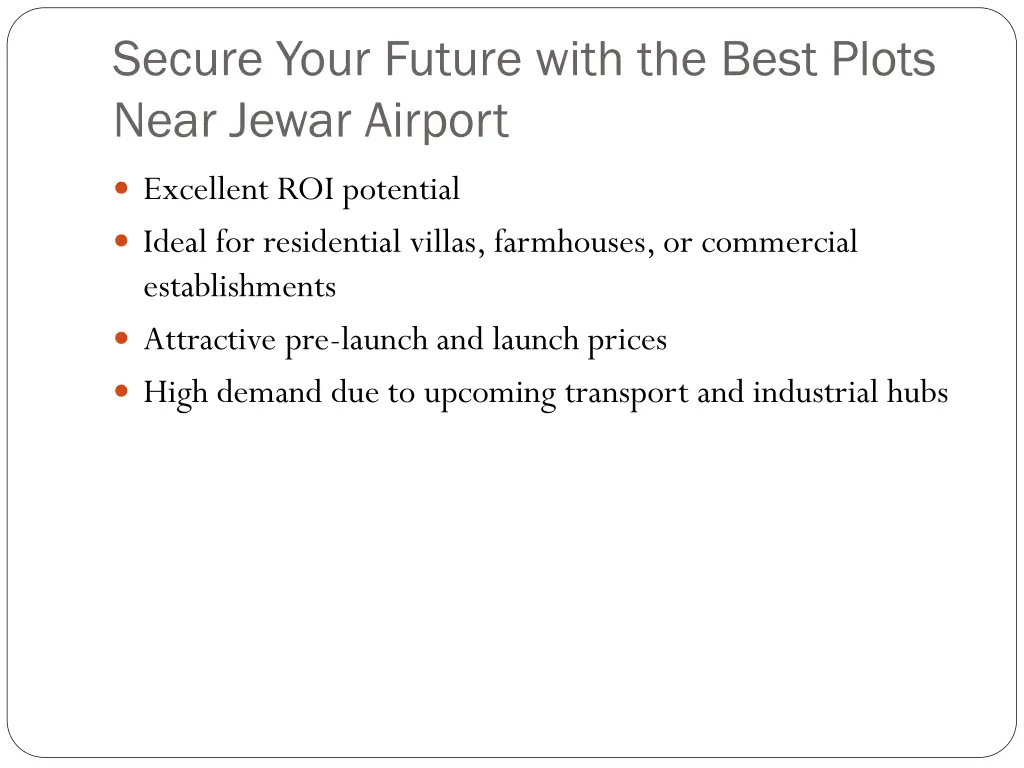 secure your future with the best plots near jewar