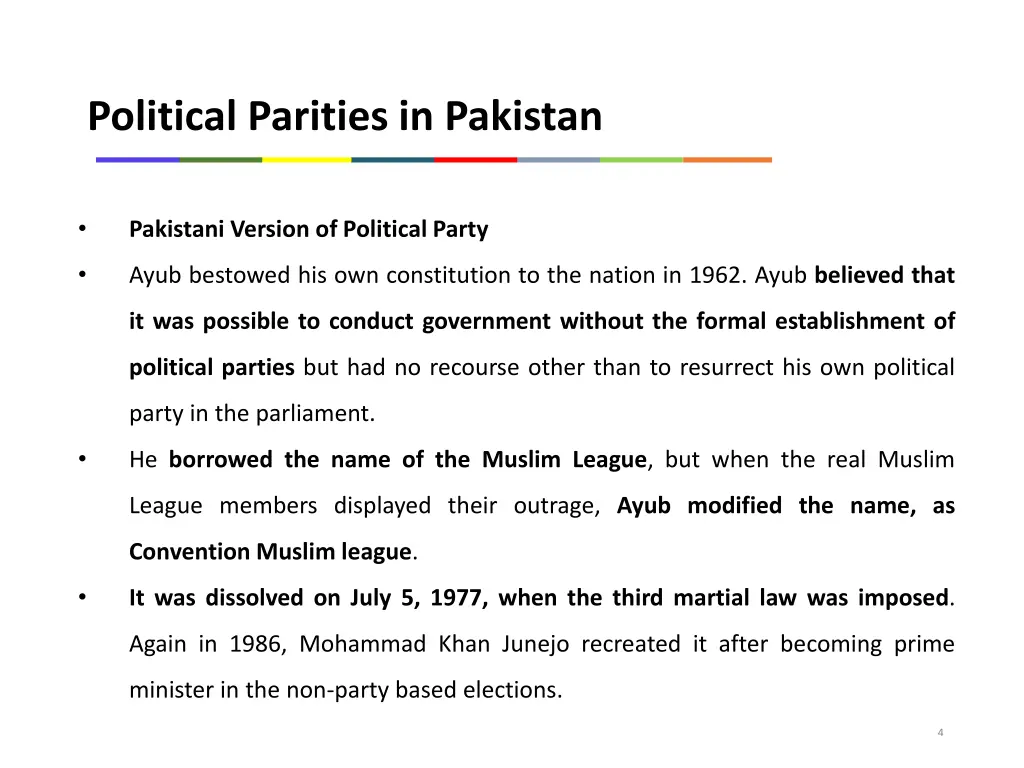 political parities in pakistan 1