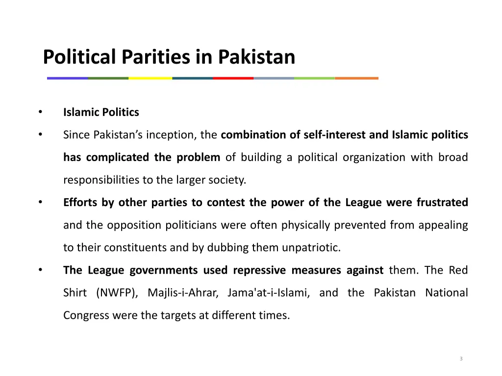 political parities in pakistan