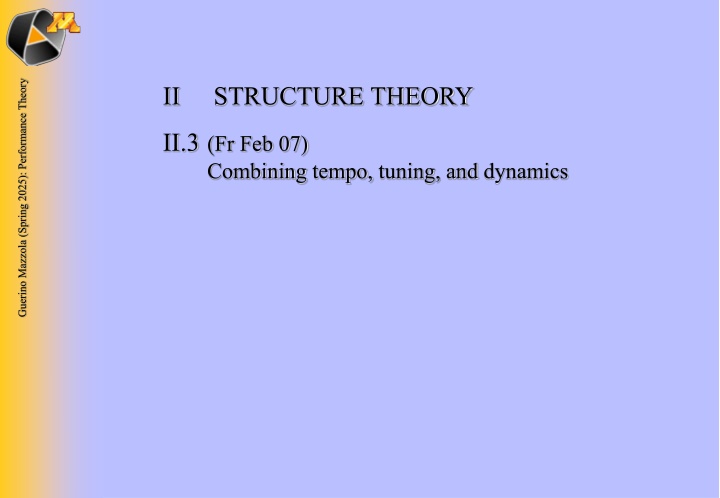 guerino mazzola spring 2025 performance theory