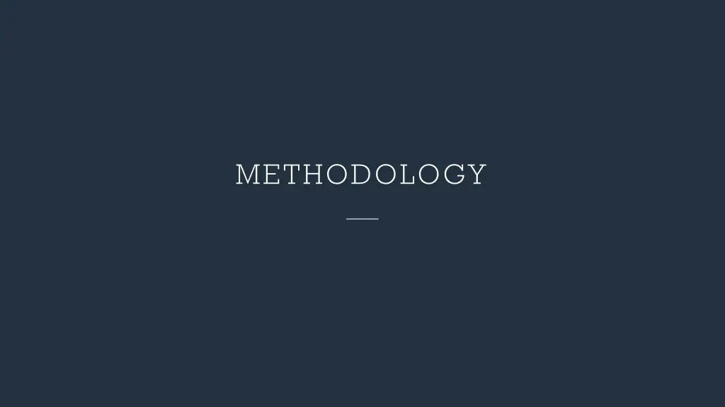 methodology