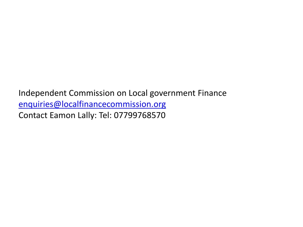 independent commission on local government 1