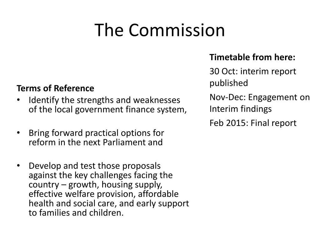 the commission