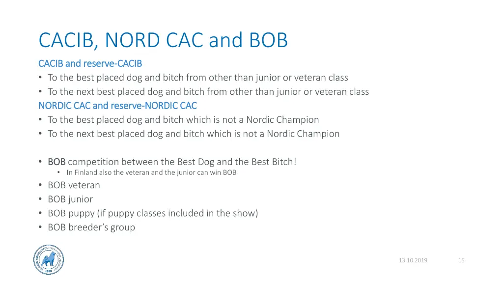 cacib nord cac and bob