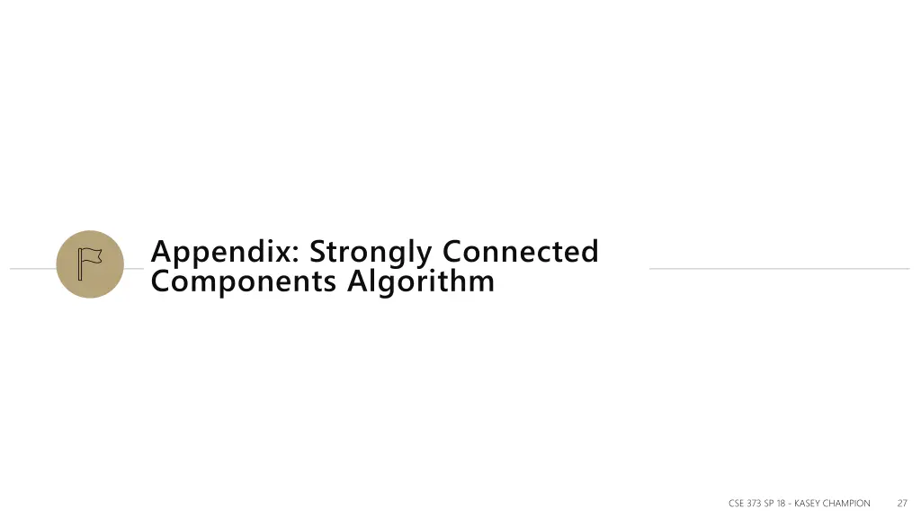 appendix strongly connected components algorithm