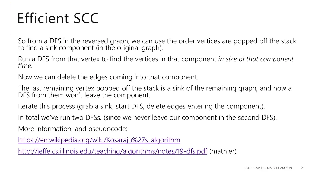 efficient scc 1