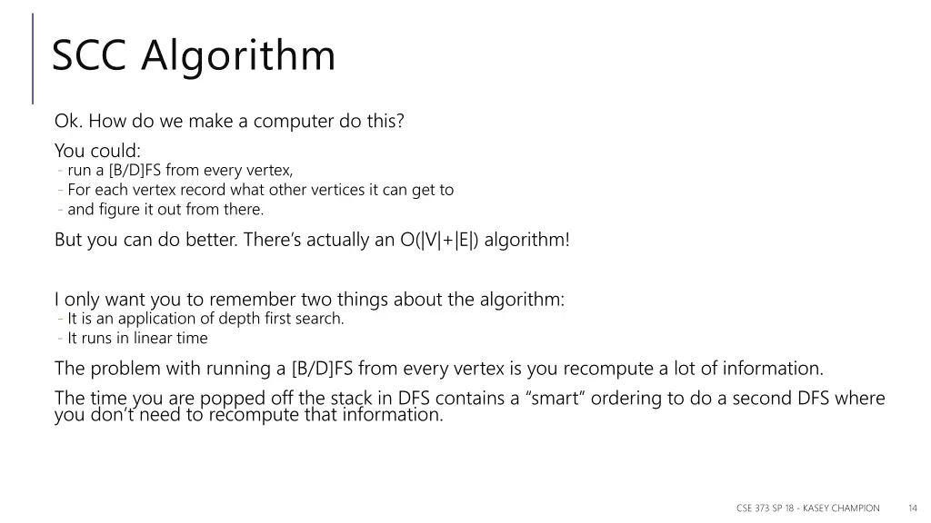 scc algorithm