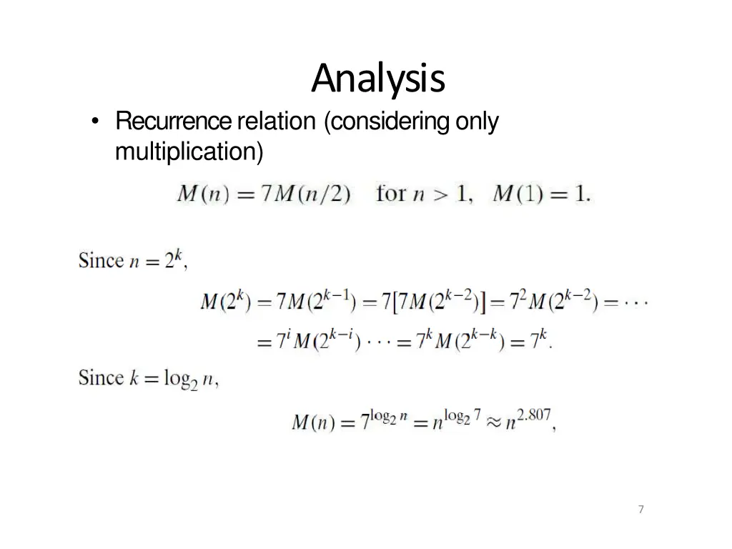 analysis