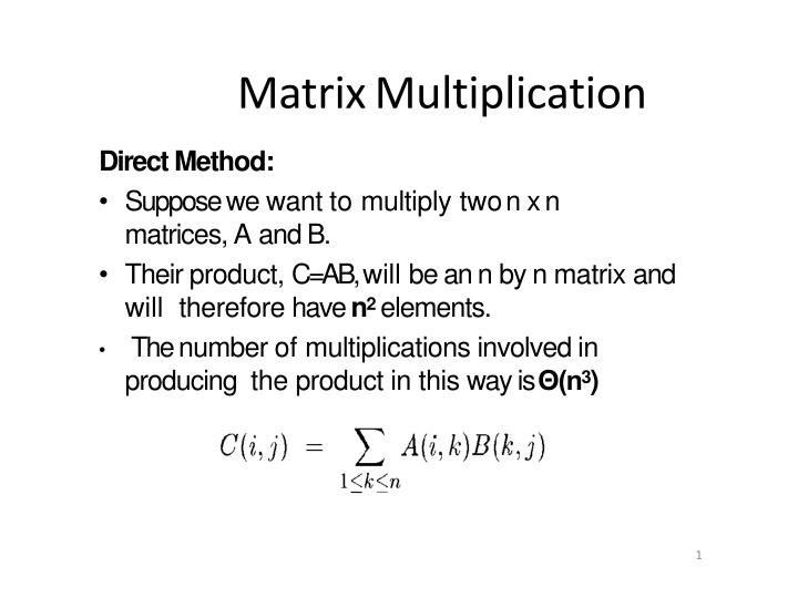 matrix multiplication