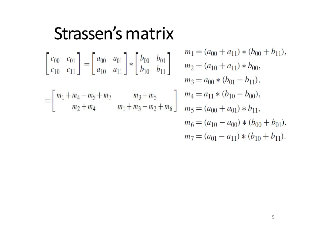 strassen s matrix multiplication